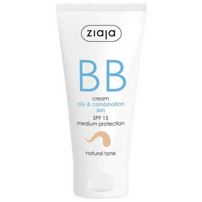 Ziaja BB Cream Peles oleosas e Mistas SPF15 Tom Natural 50ml